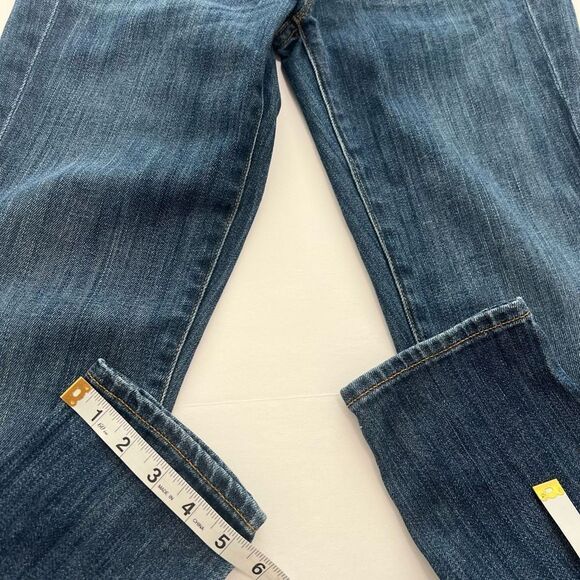 J. Crew Mid Wash Blue Low Rise Toothpick Stretch Ankle Denim Jeans Size 26 - Picture 14 of 14